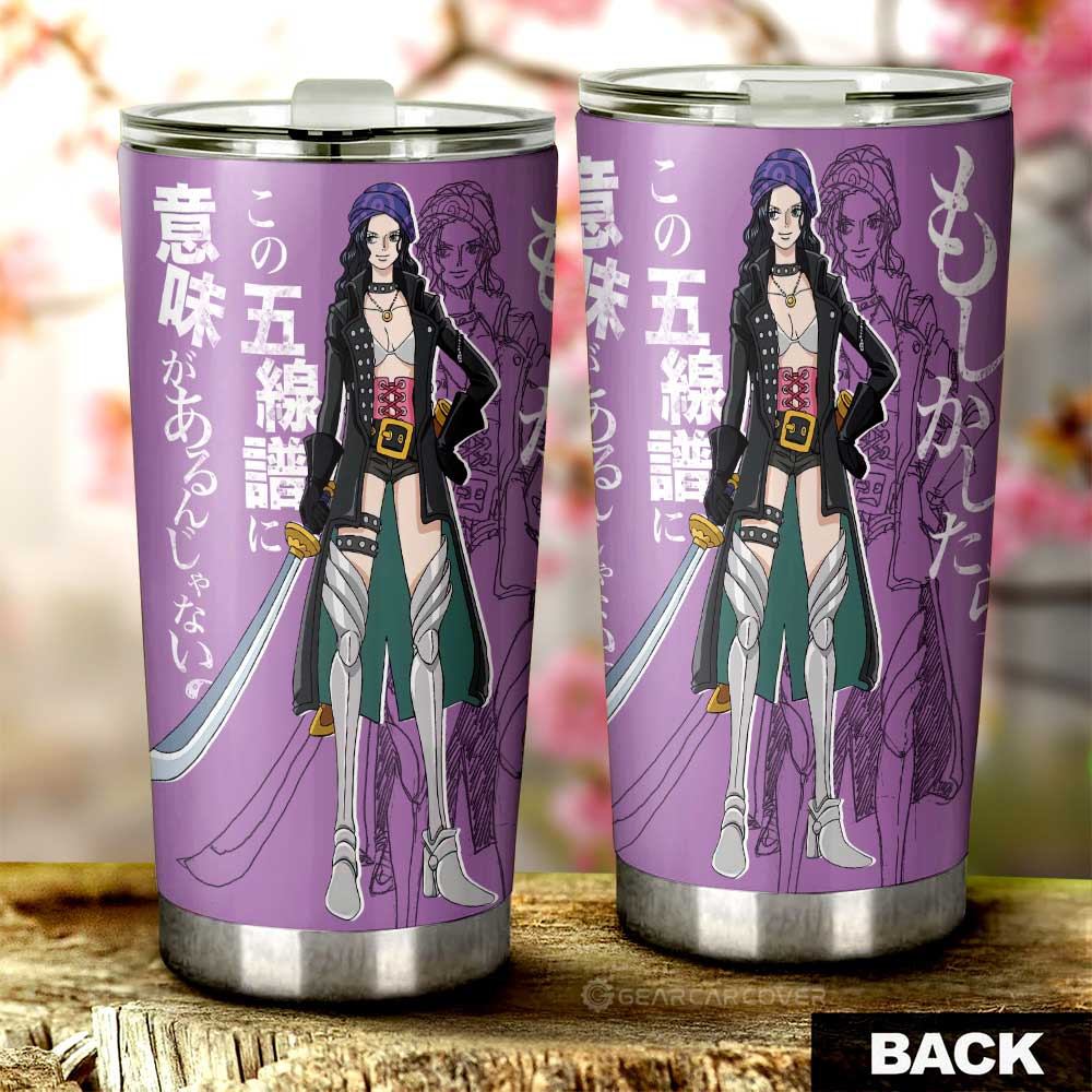 Nico Robin Film Red Tumbler Cup Custom One Piece Anime Car Interior Accessories - Gearcarcover - 3