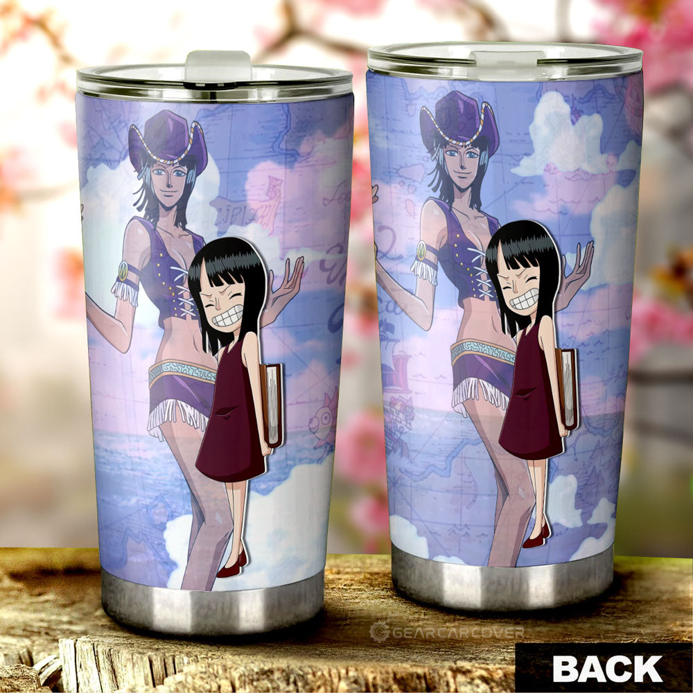 Nico Robin Tumbler Cup Custom One Piece Map Anime Car Accessories - Gearcarcover - 3