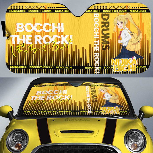 Nijika Ijichi Car Sunshade Custom Bocchi the Rock! Anime Car Accessories - Gearcarcover - 1