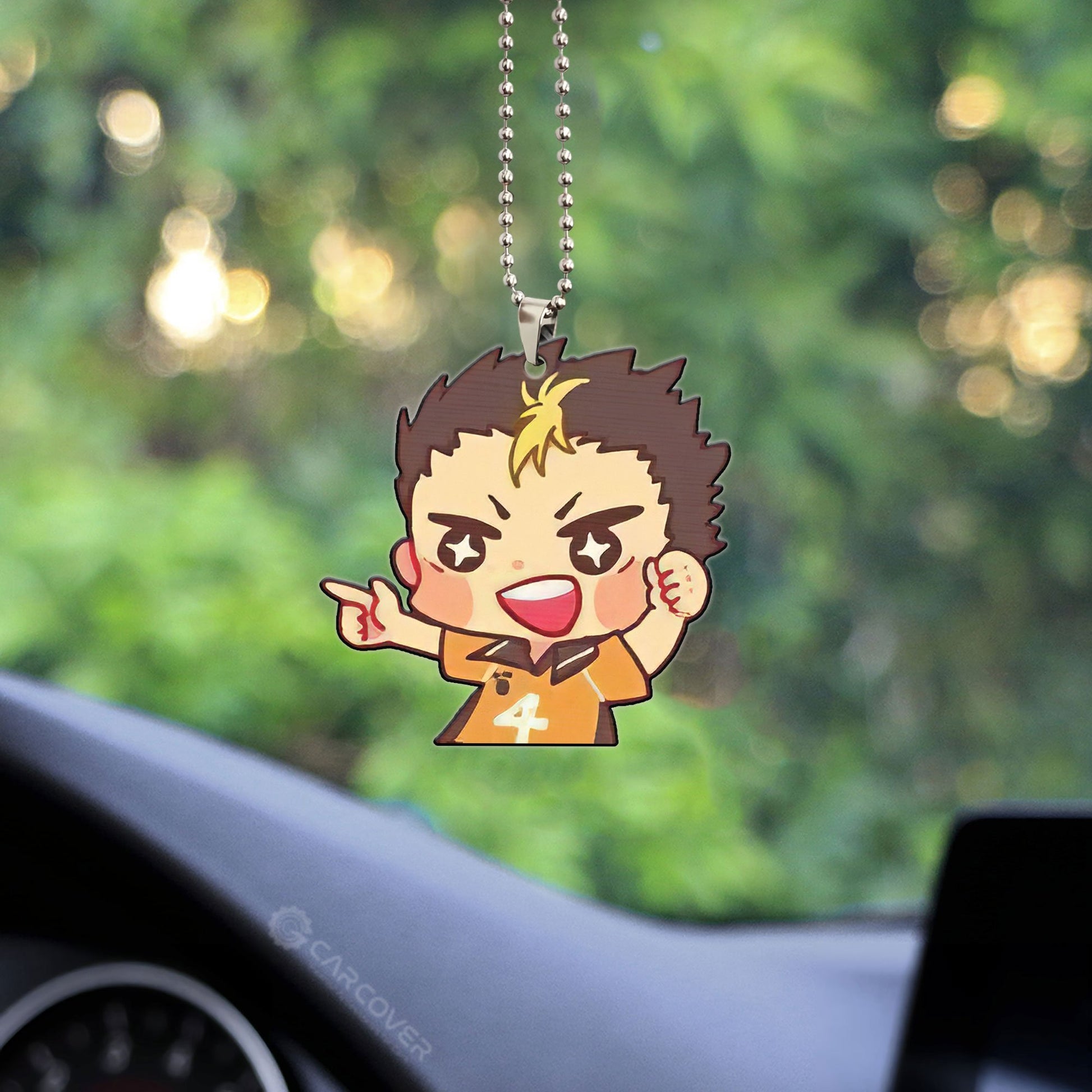 Nishinoya Yu Ornament Custom Anime Haikyuu Car Accessories - Gearcarcover - 2