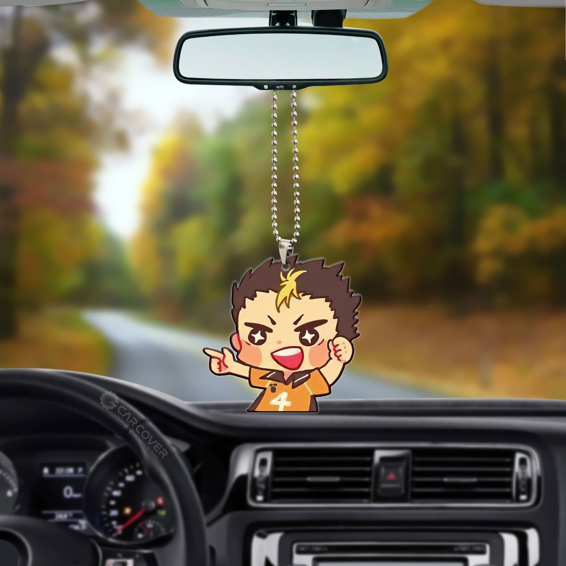 Nishinoya Yu Ornament Custom Anime Haikyuu Car Accessories - Gearcarcover - 3