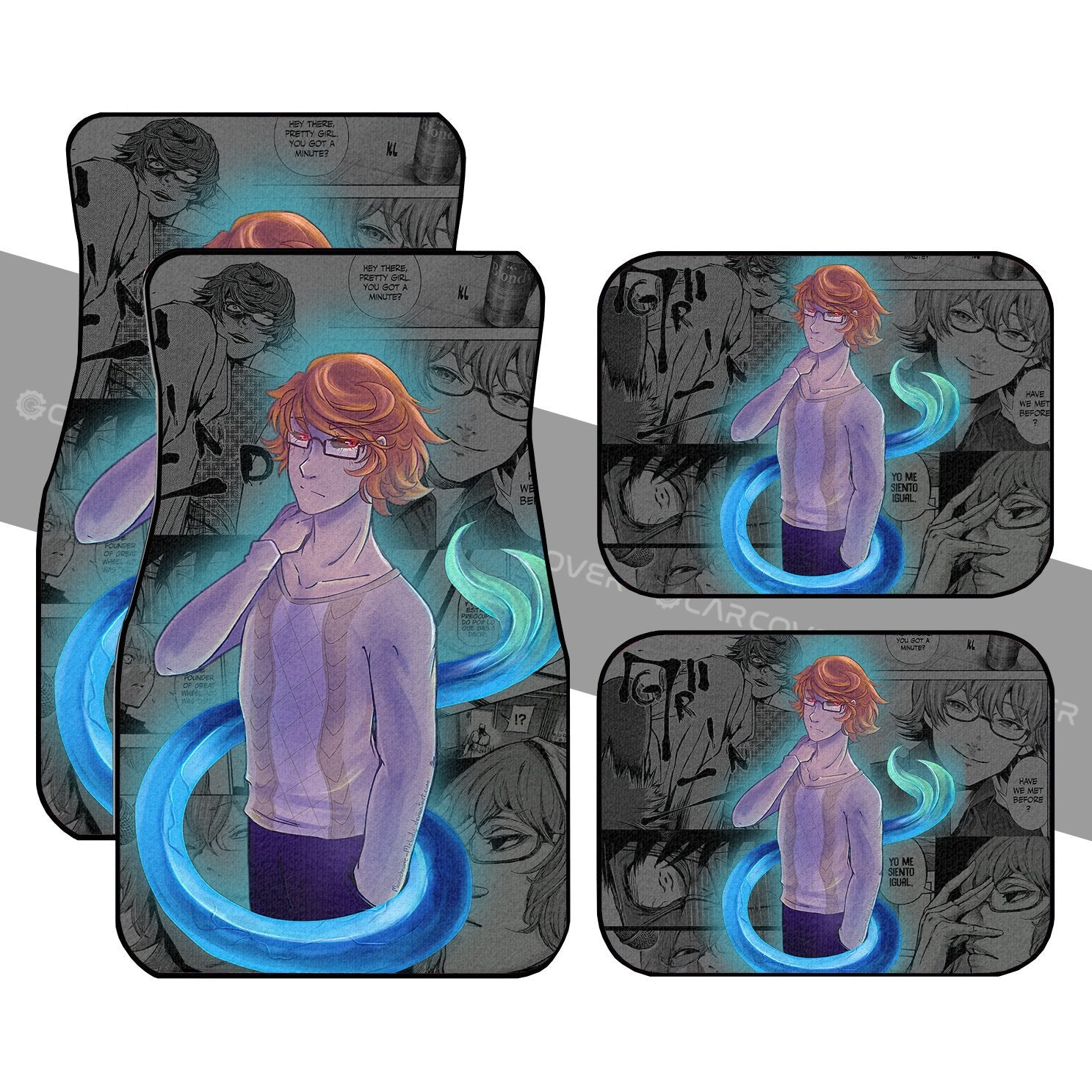 Nishio Nishiki Car Floor Mats Custom Anime Tokyo Ghoul Car Interior Accessories - Gearcarcover - 1