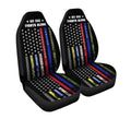 No One Fights Alone Car Seat Covers Custom American Flag Car Accessories - Gearcarcover - 3