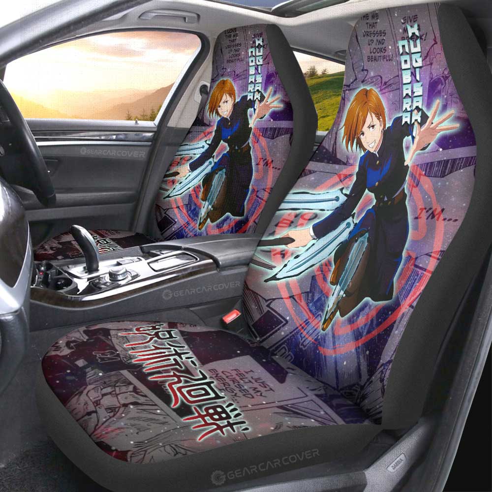 Nobara Kugisaki Car Seat Covers Custom Jujutsu Kaisen Anime Galaxy Manga Style - Gearcarcover - 2