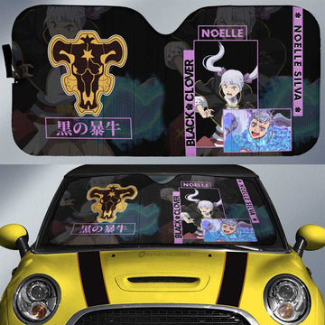 Noelle Silva Car Sunshade Custom Black Clover Anime - Gearcarcover - 1