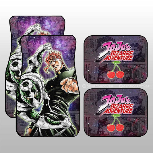Noriaki Kakyoin Car Floor Mats Custom JJBA Anime Car Accessories - Gearcarcover - 1