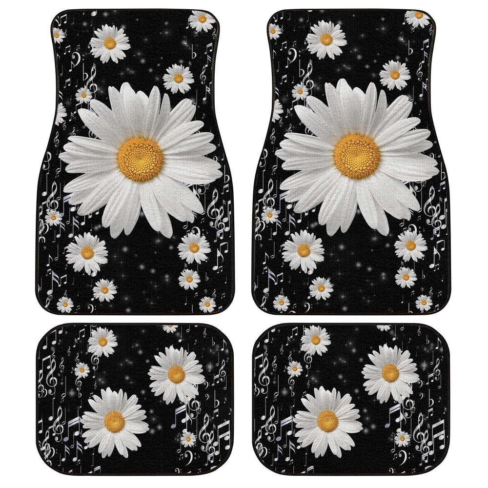 Note Music Daisy Car Floor Mats Custom Daisy Car Accessories - Gearcarcover - 1