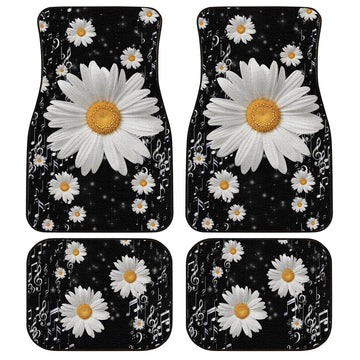 Note Music Daisy Car Floor Mats Custom Daisy Car Accessories - Gearcarcover - 1