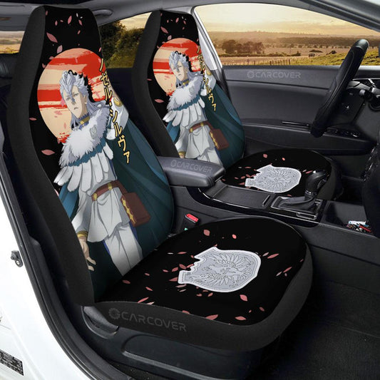 Nozel Silva Car Seat Covers Custom Black Clover Anime Car Accessories - Gearcarcover - 1