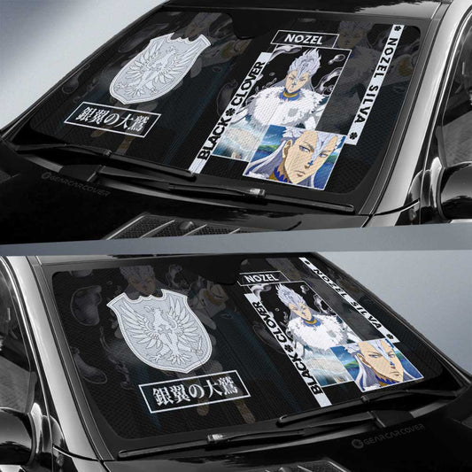 Nozel Silva Car Sunshade Custom Black Clover Anime - Gearcarcover - 2