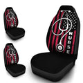 Nurse Car Seat Covers Custom American Flag Car Accessories Gift Idea - Gearcarcover - 4
