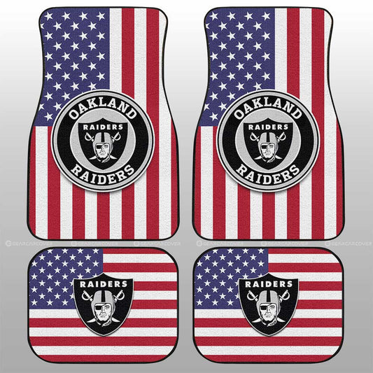 Oakland Raiders Car Floor Mats Custom Car Decor Accessories - Gearcarcover - 1