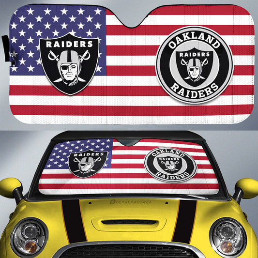 Oakland Raiders Car Sunshade Custom Car Decor Accessories - Gearcarcover - 1