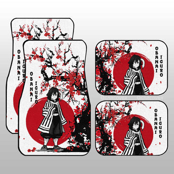 Obanai Car Floor Mats Custom Japan Style Anime Demon Slayer Car Interior Accessories - Gearcarcover - 1