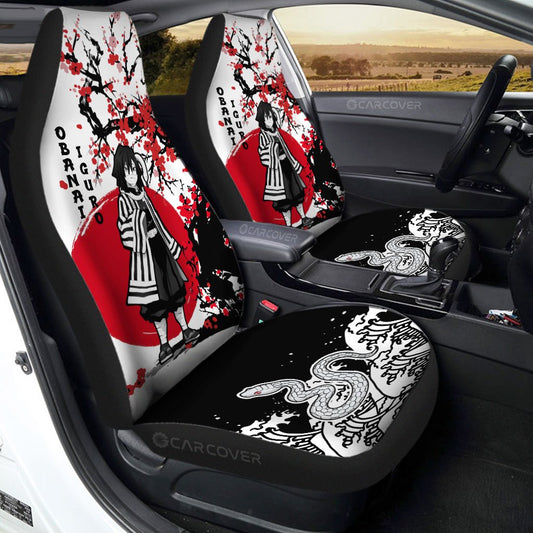 Obanai Car Seat Covers Custom Japan Style Anime Demon Slayer Car Interior Accessories - Gearcarcover - 1