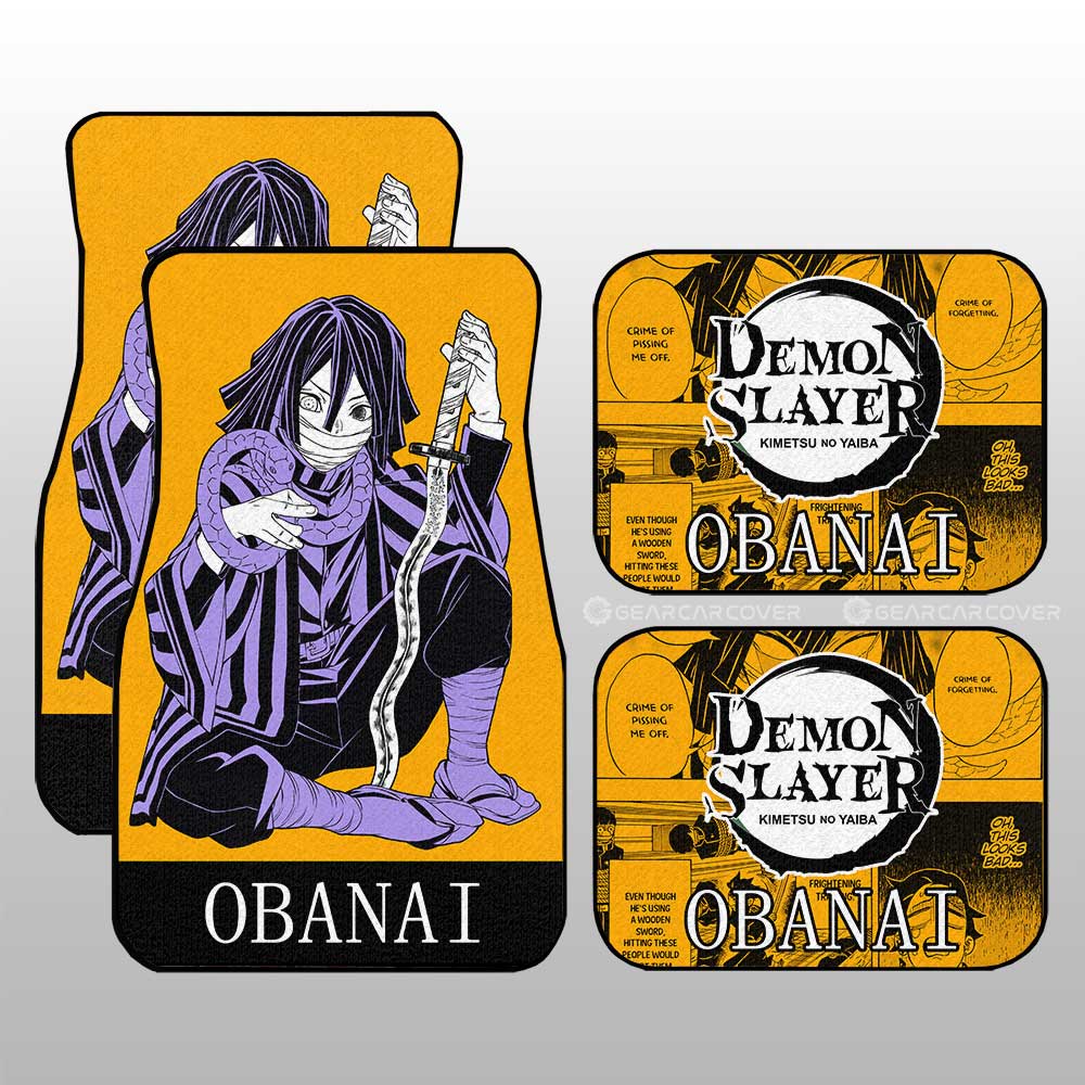 Obanai Iguro Car Floor Mats Custom Demon Slayer Anime Car Accessories - Gearcarcover - 2