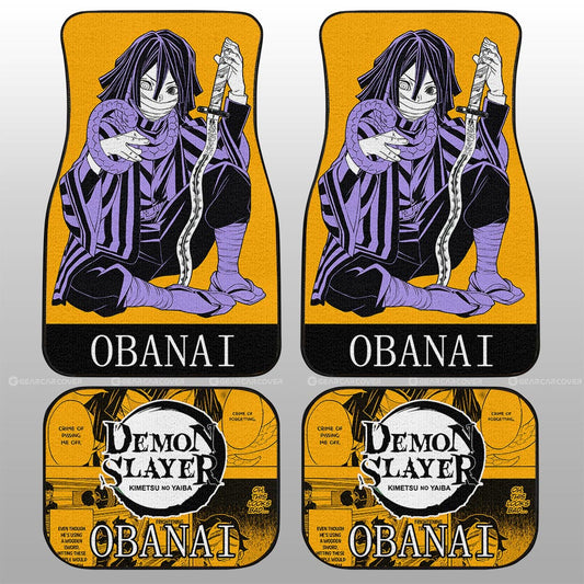 Obanai Iguro Car Floor Mats Custom Demon Slayer Anime Car Accessories - Gearcarcover - 1