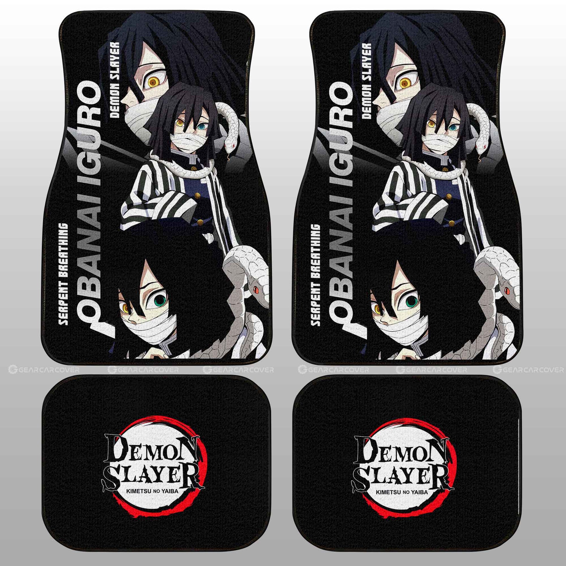 Obanai Iguro Car Floor Mats Custom Demon Slayer Anime - Gearcarcover - 2