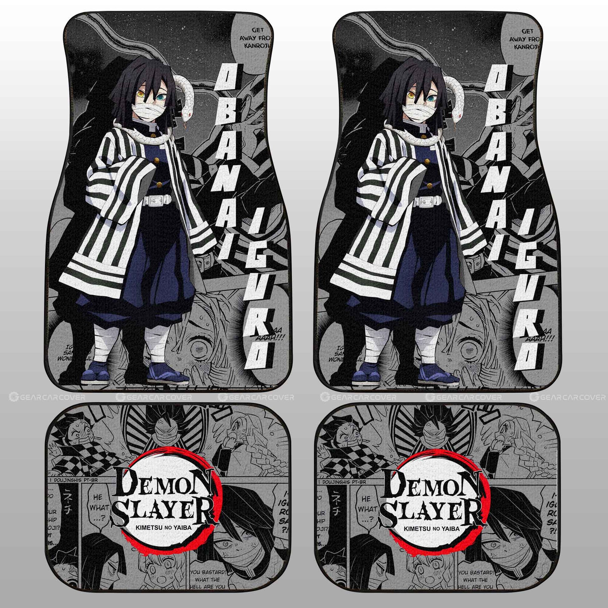 Obanai Iguro Car Floor Mats Custom Demon Slayer Anime Mix Mangas - Gearcarcover - 2