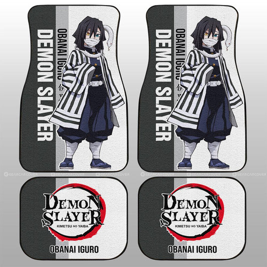 Obanai Iguro Car Floor Mats Custom Demon Slayer Car Accessories For Anime Fans - Gearcarcover - 2