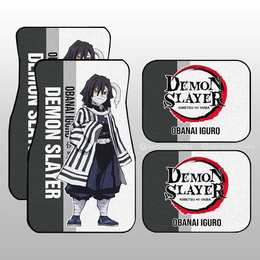 Obanai Iguro Car Floor Mats Custom Demon Slayer Car Accessories For Anime Fans - Gearcarcover - 1