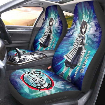 Obanai Iguro Car Seat Covers Custom Characters Demon Slayer Car Accessories - Gearcarcover - 1