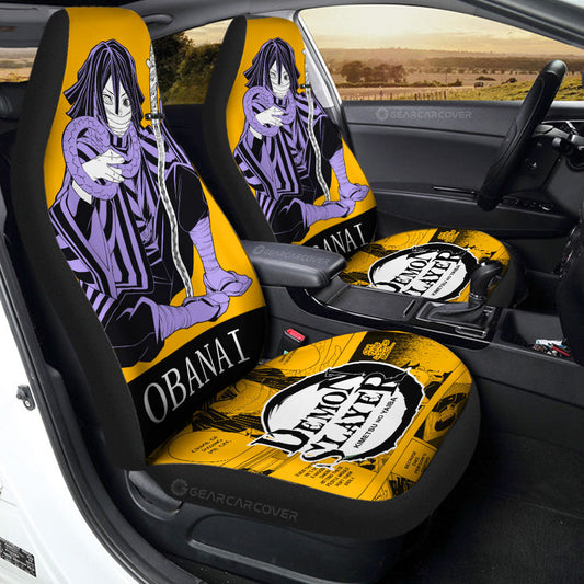 Obanai Iguro Car Seat Covers Custom Demon Slayer Anime Car Accessories - Gearcarcover - 2