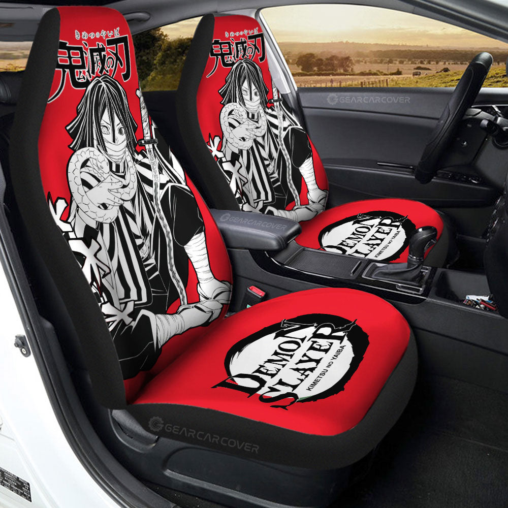Obanai Iguro Car Seat Covers Custom Demon Slayer Anime Car Accessories Manga Style For Fans - Gearcarcover - 1