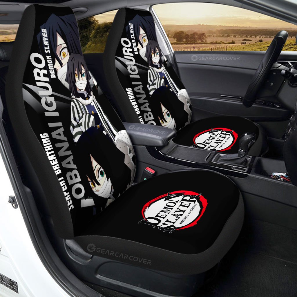 Obanai Iguro Car Seat Covers Custom Demon Slayer Anime - Gearcarcover - 1