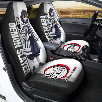 Obanai Iguro Car Seat Covers Custom Demon Slayer Car Accessories For Anime Fans - Gearcarcover - 1