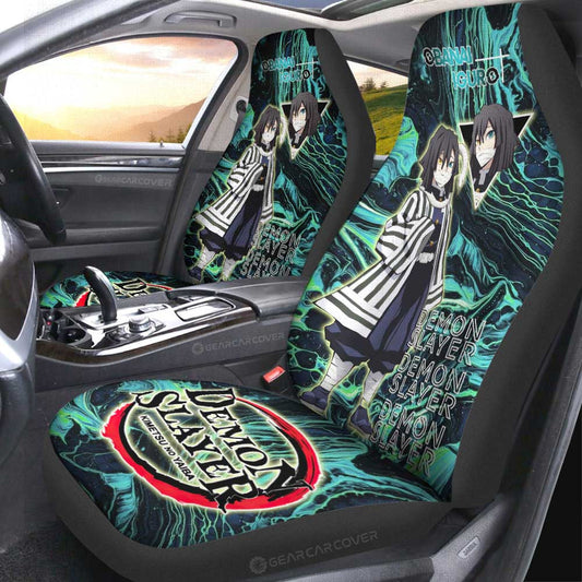 Obanai Iguro Car Seat Covers Custom Demon Slayer Car Accessories For Fans - Gearcarcover - 2