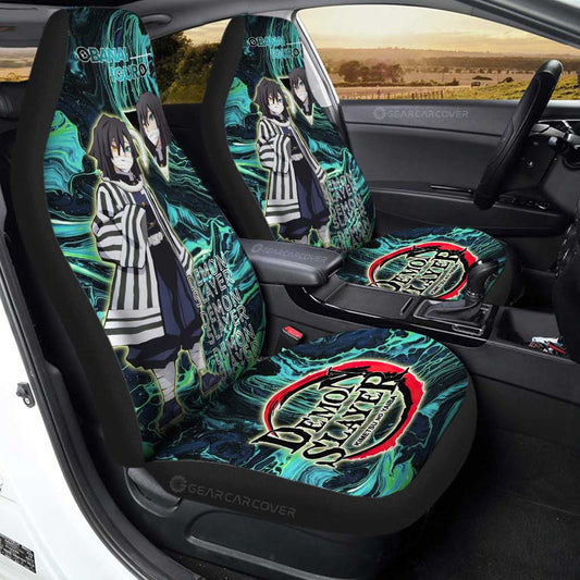 Obanai Iguro Car Seat Covers Custom Demon Slayer Car Accessories For Fans - Gearcarcover - 1