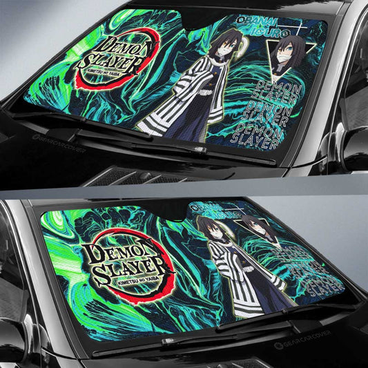 Obanai Iguro Car Sunshade Custom Demon Slayer Anime Car Accessories - Gearcarcover - 1