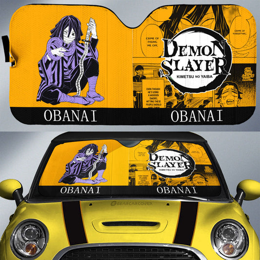 Obanai Iguro Car Sunshade Custom Demon Slayer Car Accessories Manga Style - Gearcarcover - 1