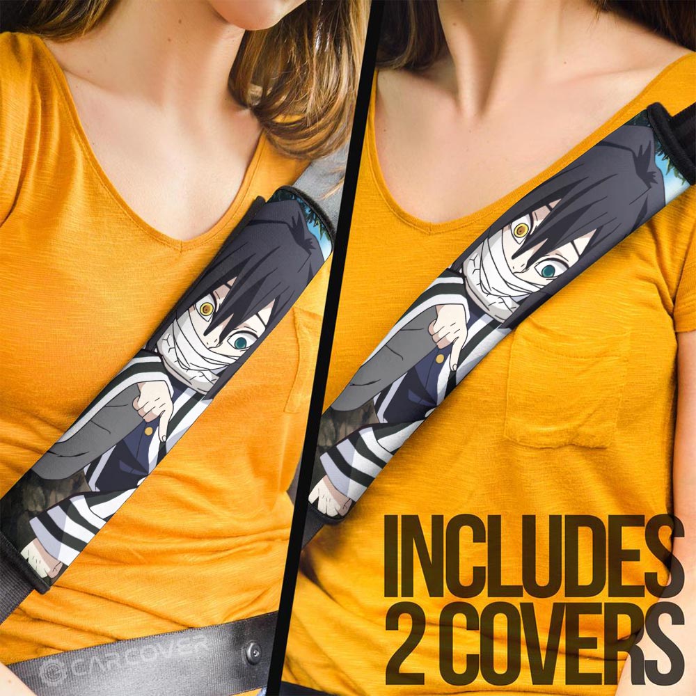 Obanai Iguro Seat Belt Covers Custom Demon Slayer Anime Car Accessoriess - Gearcarcover - 3