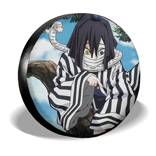 Obanai Iguro Spare Tire Cover Custom Demon Slayer Anime Car Accessoriess - Gearcarcover - 2