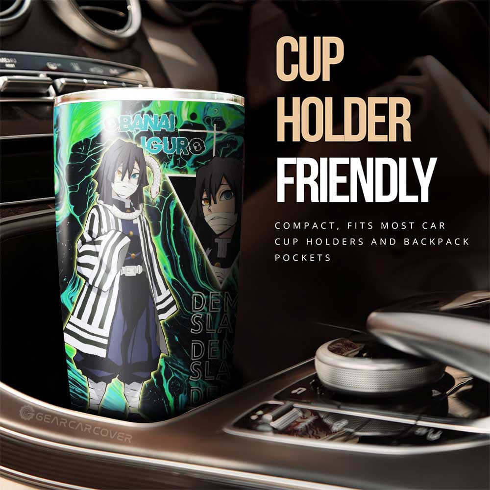 Obanai Iguro Tumbler Cup Custom Demon Slayer Anime Car Accessories - Gearcarcover - 2