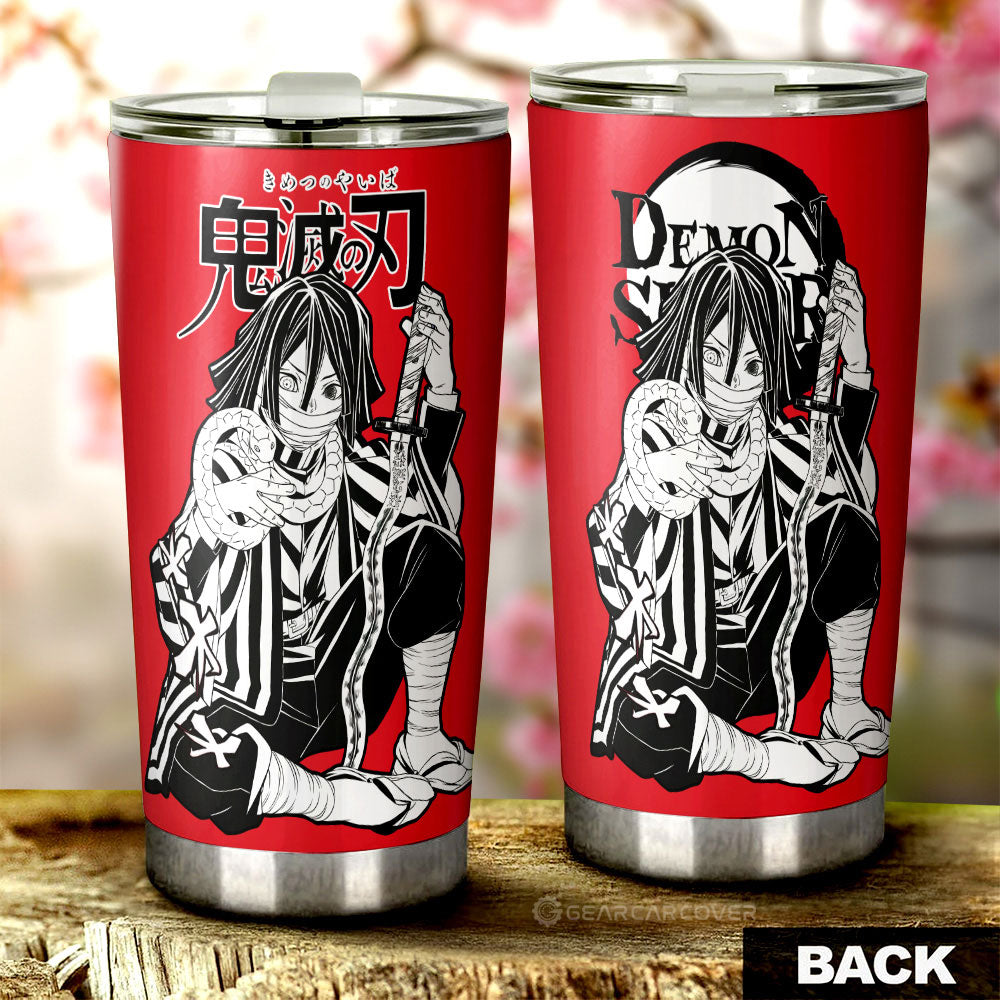 Obanai Iguro Tumbler Cup Custom Demon Slayer Anime Car Accessories Manga Style For Fans - Gearcarcover - 3