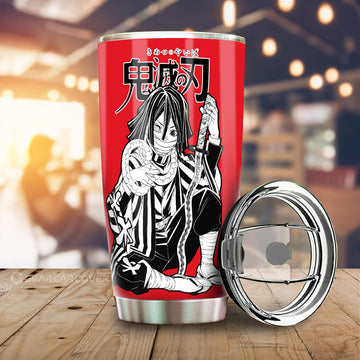 Obanai Iguro Tumbler Cup Custom Demon Slayer Anime Car Accessories Manga Style For Fans - Gearcarcover - 1