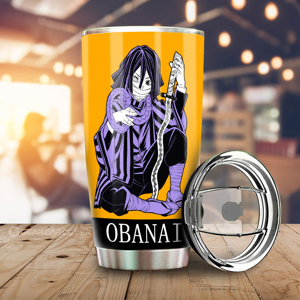 Obanai Iguro Tumbler Cup Custom Demon Slayer Car Accessories Manga Style - Gearcarcover - 2