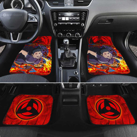 Obito Car Floor Mats Custom Sharingan Eye Car Accessories - Gearcarcover - 2
