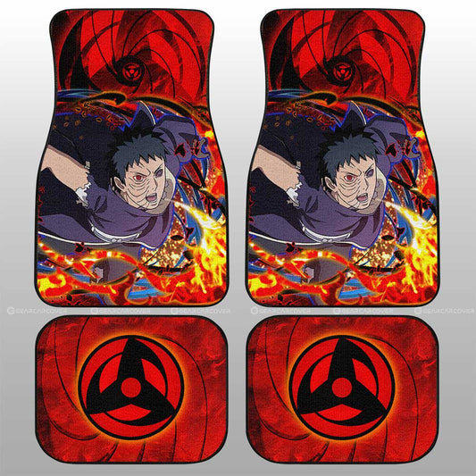 Obito Car Floor Mats Custom Sharingan Eye Car Accessories - Gearcarcover - 1