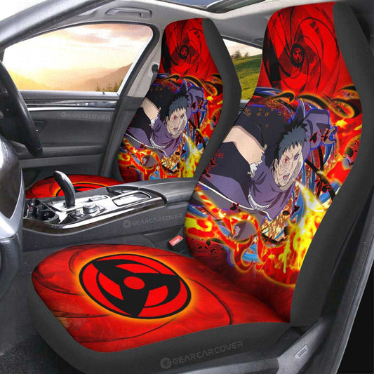 Obito Car Seat Covers Custom Sharingan Eye Car Accessories - Gearcarcover - 2