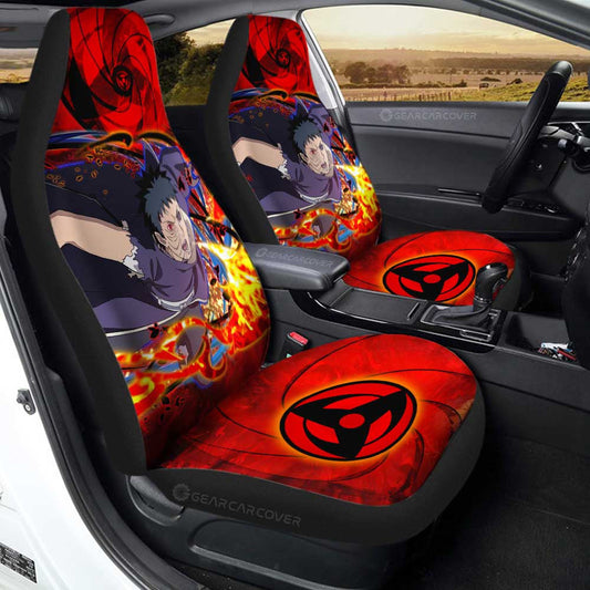Obito Car Seat Covers Custom Sharingan Eye Car Accessories - Gearcarcover - 1