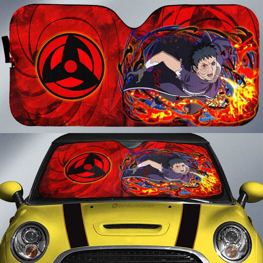 Obito Car Sunshade Custom Sharingan Eye Car Accessories - Gearcarcover - 1