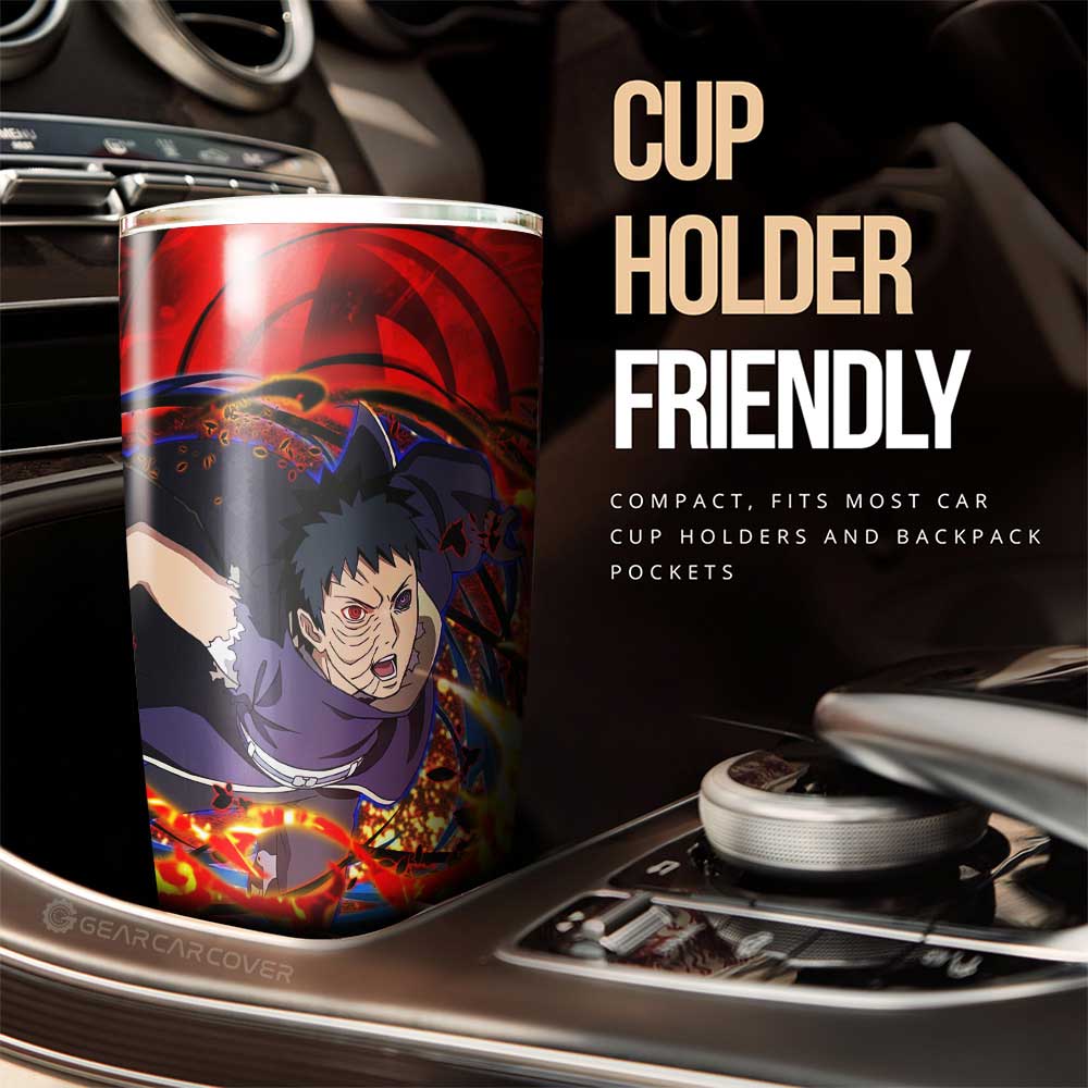 Obito Tumbler Cup Custom Sharingan Eye Car Accessories - Gearcarcover - 2