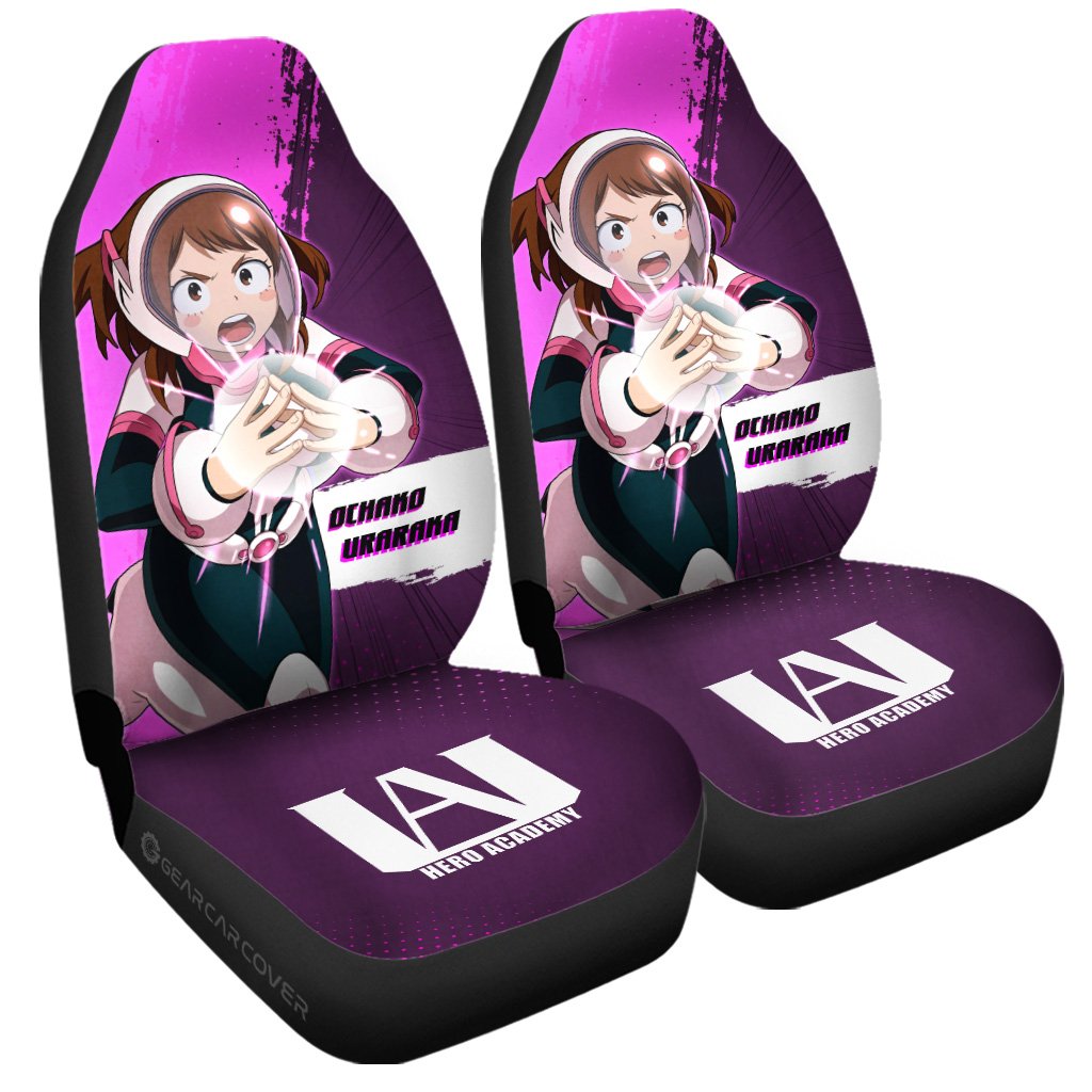 Ochaco Uraraka Car Seat Covers Custom For My Hero Academia Anime Fans - Gearcarcover - 3