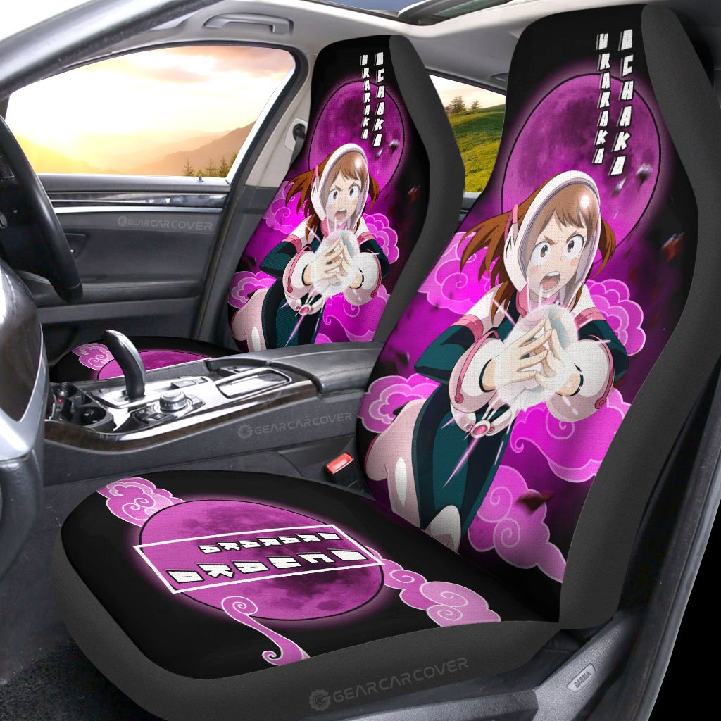 Ochako Uraraka Car Seat Covers Custom Anime My Hero Academia Car Interior Accessories - Gearcarcover - 2