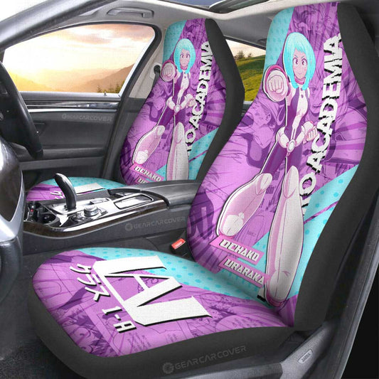 Ochako Uraraka Car Seat Covers Custom My Hero Academia Car Interior Accessories - Gearcarcover - 1