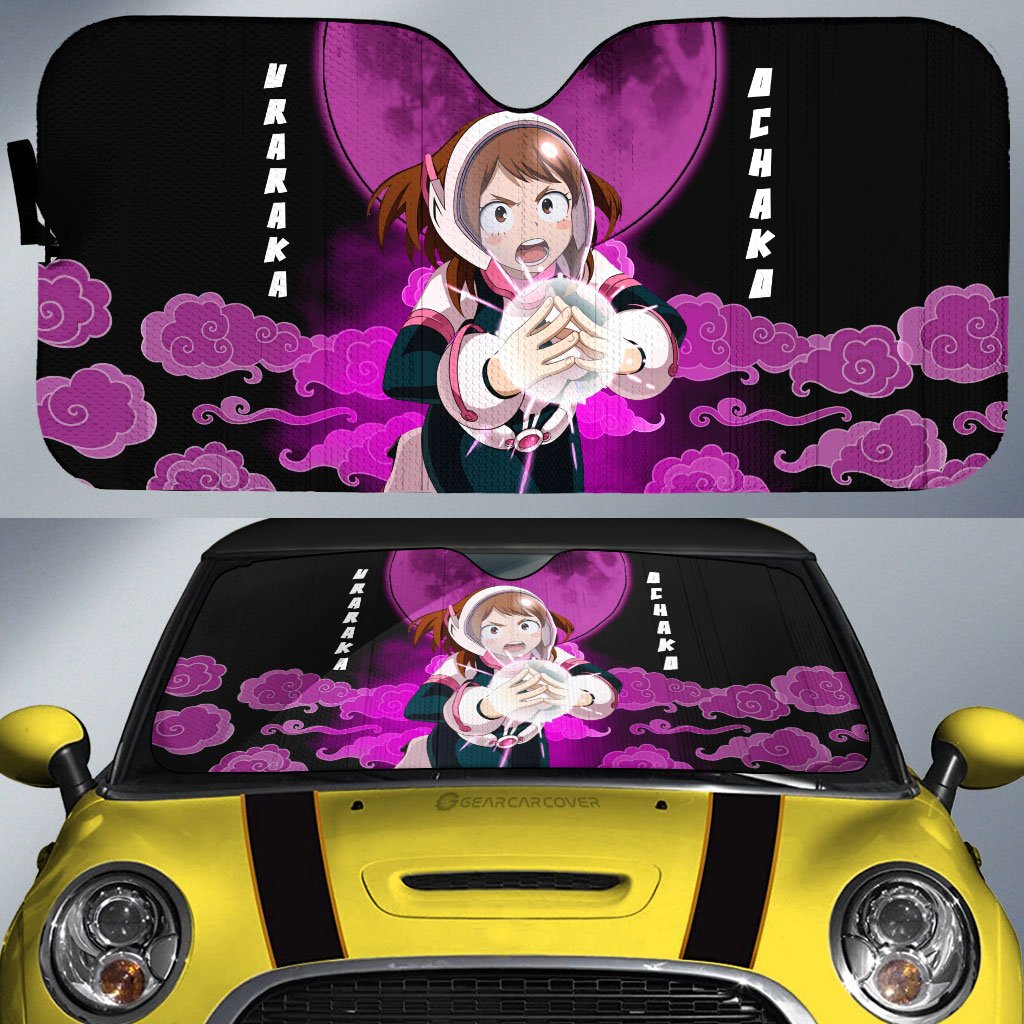 Ochako Uraraka Car Sunshade Custom My Hero Academia Anime Car Accessories - Gearcarcover - 1